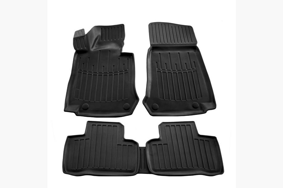 Mercedes GLC X253 2015-2022 Stingray 3D Rubber Floor Mats (5 pcs, Polyurethane) Image