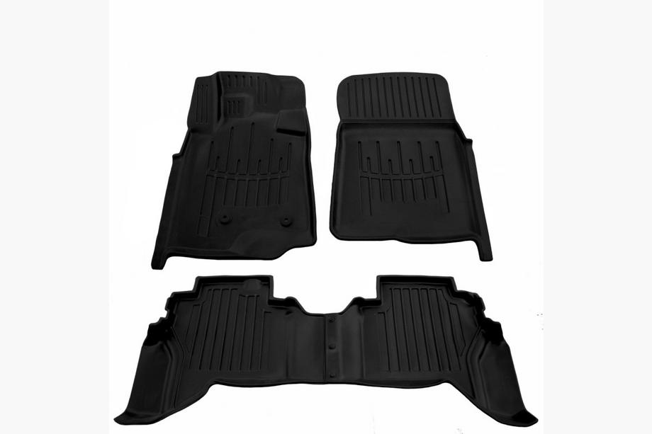 Mitsubishi Pajero Wagon IV 2006-2021 Stingray 3D Rubber Floor Mats (4 pcs, Polyurethane) Image