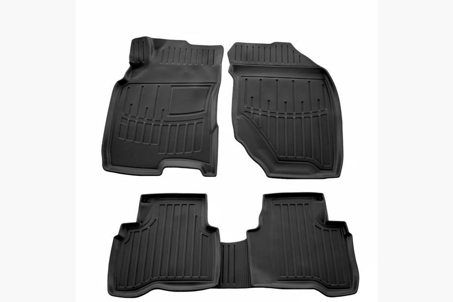 Nissan X-trail T30 2002-2007 Stingray 3D Rubber Floor Mats (5 pcs, Polyurethane) Image