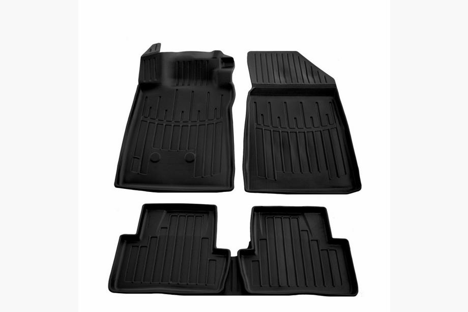 Renault Clio III 2005-2012 Stingray 3D Rubber Floor Mats (5 pcs, Polyurethane) Image