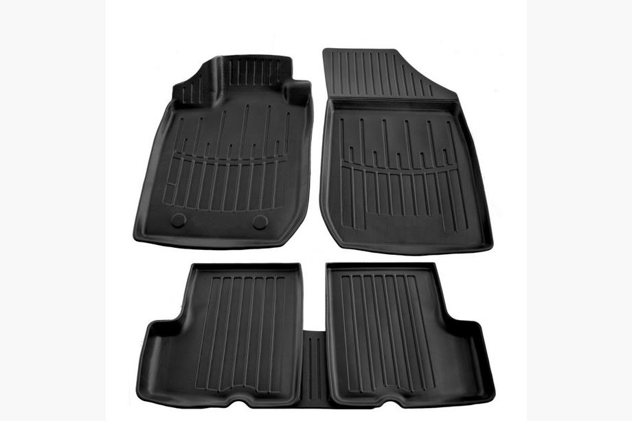 Dacia Logan I 2008-2012 Stingray 3D Rubber Floor Mats (5 pcs, Polyurethane) Image