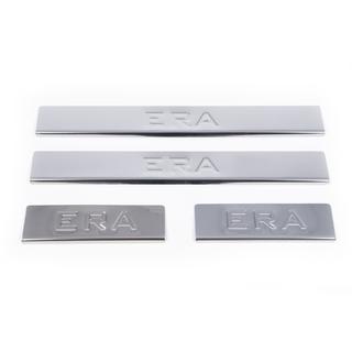 Stainless Steel Door Sill Protectors Carmos V1 (4 pcs) Hyundai Accent 2006-2010 photo 3