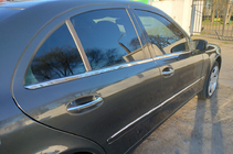 Mercedes E-class W211 2002-2009 Stainless Steel Window Trim SD, Carmos - Turkish Steel (4 pcs) photo 12