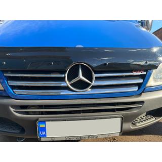 Wide Grille Covers (2002-2006, 6 pcs, Stainless Steel) Mercedes Sprinter W901/902/903/904/905 1995–2006 photo 2
